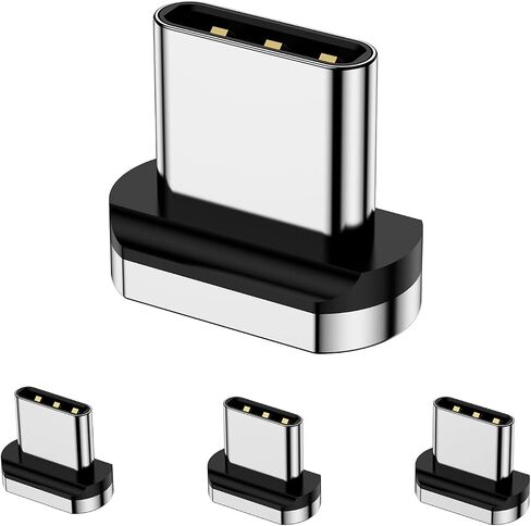 Magnetic Connector Tips Head 24 Pins for USB-C Android Devices (4 Pack), only Compatible 100W Magnetic USB-C Adapter USB 3.1 in Saudi Arabia