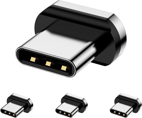 Magnetic Connector Tips Head 24 Pins for USB-C Android Devices (4 Pack), only Compatible 100W Magnetic USB-C Adapter USB 3.1 in Saudi Arabia