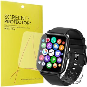 Compatible for BANLVS Smart Watch Screen Protector, [6 Pack] Lamshaw Premium High Definition Ultra HD Film Compatible with Smaiit 1.7" Y22 Smart Watch / BANLVS Y22 Smart Watch / A-TGTGA Y22