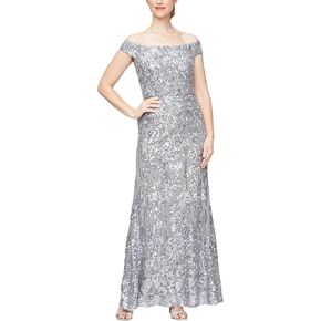 Alex Evenings Women's Long Off The Shoulder Dress in Kuwait