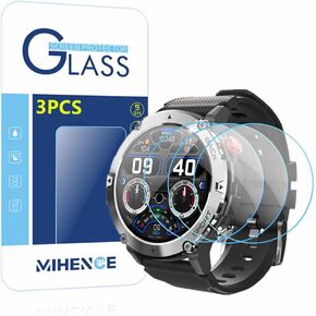 Screen Protector Compatible for C21 1.32'' Smartwatch,9H Tempered Glass Protective Film Compatible for EIGIIS C21 / VIRAN C21 1.32'' Smartwatch (3PCS)