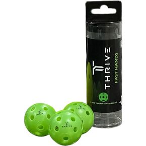 Thrive Fast Hands Mini Pickleball Ball - Quicker Reaction Training Aid for Hands, Paddle Control, and Coordination - Great for Pickleball Drills - Includes 3 Balls and Tube