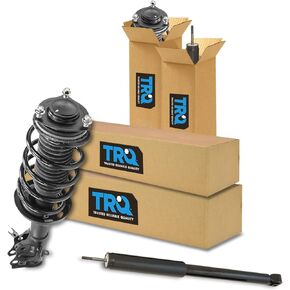 TRQ 4 Piece Front & Rear Shock Absorber w/Strut Assembly Kit for 2012-2015 Honda Civic 4-door sedan