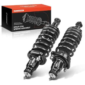 A-Premium Rear Pair (2) Complete Strut & Coil Spring Assembly Compatible with Acura RSX 2002 2003 2004 L4 2.0L, Driver and Passenger Side