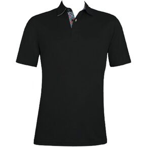 قميص بولو سادة بأكمام قصيرة للرجال من Bugatchi in Kuwait