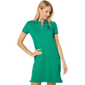 U.S. POLO ASSN. Triple Crown Polo Dress Deep Green LG
