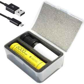 Nitecore MPB21 Mini Rechargeable Lantern Flashlight Bundle with 5000mAh Battery Charger and LumenTac Micro USB Cable