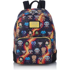 Loungefly x Marvel Guardians of the Galaxy Chibi Print Mini Backpack (One Size, Multicolored)