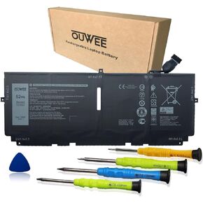 722KK Laptop Battery Compatible with Dell XPS 13 9300 9310 9380 P117G P117G002 P117G001 Series Notebook 0WN0N0 WN0N0 02XXFW 2XXFW 7.6V 52Wh 6800mAh