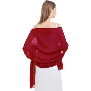 Ciormis Chiffon Shawl Wraps Scarves Lightweight for Women Evening Dresses Wedding Bridesmaid or Formal Occasions