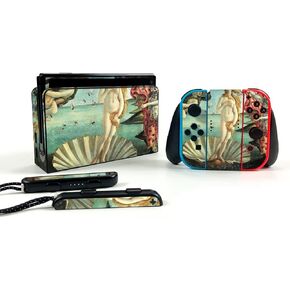 MightySkins Skin Compatible with Nintendo Switch OLED - Birth of Venus | Protective, Durable, and Unique Vinyl Decal wrap Cover | Easy to Apply, Remove, and Change Styles | Made in The USA