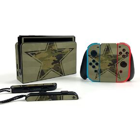MightySkins Skin Compatible with Nintendo Switch OLED - Army Star | Protective, Durable, and Unique Vinyl Decal wrap Cover | Easy to Apply, Remove, and Change Styles | Made in The USA