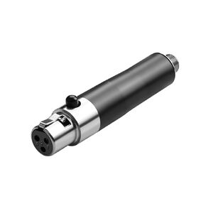 QIANRENON Mini XLR to TRS 3.5mm Wireless Microphone Connector 3Pin Mini XLR Female to Locking TRS 3.5mm Female Headphone Stereo Adapter Mini XLR to Locked 1/8 Balanced Audio Socket, for Lavalier Mic