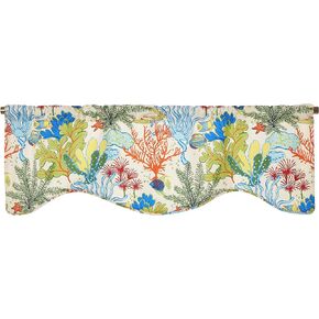 VICTOR MILL Island Breeze Shaped Valance