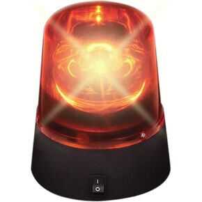 ArtCreativity Red Police Siren LED Light, 4.5 Inch Rotating and Flashing Police Light Toy with Batteries Included, Police Party Decorations and Supplies, Fun Police Theme Gift for Boys and Girls