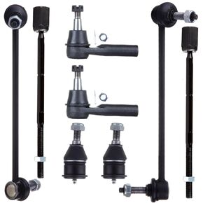SCITOO 8pcs Front Suspension kit Inner Outer Tie Rod Ends Sway Bar Links Lower Ball Joints Fit 1996-2007 For Ford Taurus For Mercury Sable 3.0L V6 EV398 ES3349RL K8734 K8687