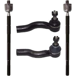 PartsW - New Steering Kit 2 Outer Tie Rod End 2 Inner Tie Rod End Left Right Side Fits Toyota Rav4 2001-2005 All Models