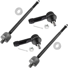 ES2814 EV380 Front Inner & Outer Tie Rod Ends for Nissan Sentra Models With Power Steering 1995-1999 Sentra 2000-2006 200SX 1995-1998