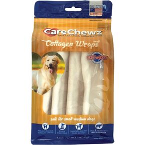 Pet Factory CareChewz Collagen 6-7" Small Wraps Dog Chew Treats - Natural Flavor, 12 Count/1 Pack