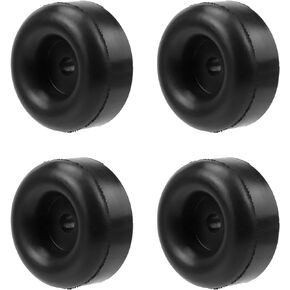 4pcs 2" Round Rubber Bumper Trailer Ramp Door Rubber Bump Stops Black Rubber Feet Bumpers Replacement for Cargo Trailer Ramp Doors Truck Gates (2 Inches)