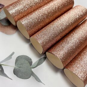 10 Sheets Light Gold Glitter Cardstock, Single-Sided Sparkling Paper 8.5" x 11", 300gsm Thick Glitter Craft Paper for DIY Crafts, Card Making, Invitations, Card Maker Christmas Wedding Birthday