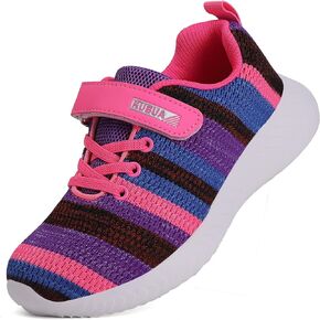 KUBUA Kids Sneakers Boys Tennis Lightweight Breathable Athletic Girls Running Shoes for Toddler