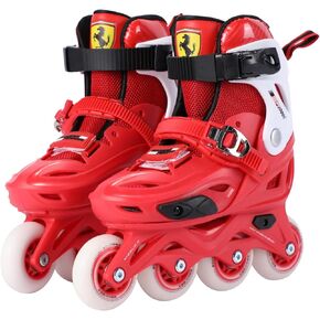 Ferrari Adjustable Inline Skates, Fun Roller Blades for Kids, Beginner Roller Skates for Girls, Men and Ladies