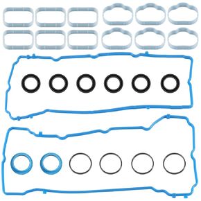 Valve Cover Gasket Set& Intake Manifold Gaskets Lower & Upper Gasket Set Compatible with Chrysler 300 Dodge Challenger Charger 2011-2020 Jeep Cherokee Wrangler Replace# VS50805R 5184596AE