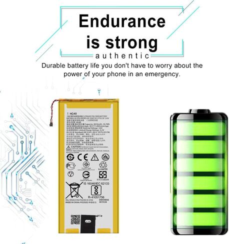 Battery HG40 for Motorola Moto G5 Plus XT1684 XT1685 XT1687 SNN5984A Replacement with Repair Tool Kit in Saudi Arabia