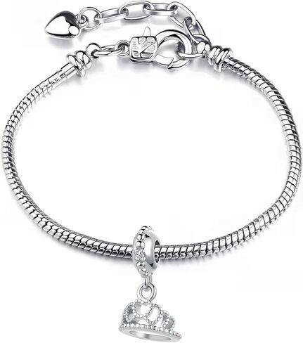 TGLS Princess Queen Crown Charm Compatible With Pandora Bracelets Jewelry Birthday Gifts for Mother Girlfriend Daughter Her Women in Saudi Arabia