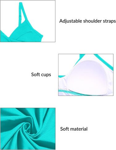 Yonique Women's Tankini Top Swimwear Twist V Neck Swimsuits Tummy Control Bathing Suits Top Only in Kuwait