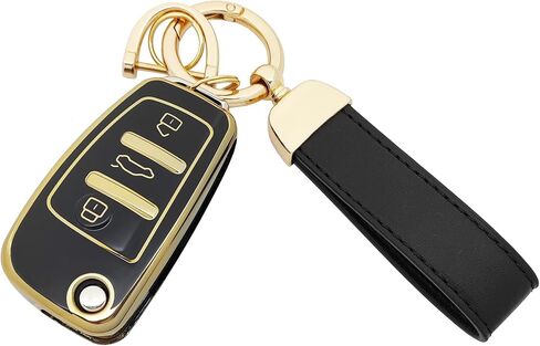360 Degree Soft TPU Protector Key Fob Cover Case Compatible with Audi A1 A3 A4 A6 A8 TT Q7 S6 Key Fob in Saudi Arabia