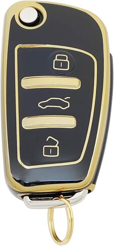 360 Degree Soft TPU Protector Key Fob Cover Case Compatible with Audi A1 A3 A4 A6 A8 TT Q7 S6 Key Fob in Saudi Arabia
