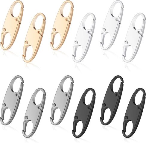 Tyqour 12pcs Zipper Clip Theft Deterrent, Dual Opening Zipper Locks Anti Theft, S Shaped Zipper Locks for Backpacks Keep The Zipper Closed for Backpacks Traveling Camping Suitcases in Saudi Arabia