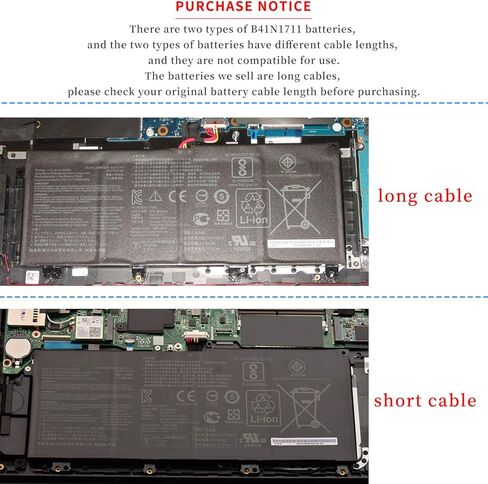 بطارية كمبيوتر محمول B41N1711 لأجهزة Asus TUF Gaming FX705DT-AU068T FX705DD FX705DU FX705DY-AU072 FX705GM FX705GE FX705GD سلسلة كابلات طويلة in Kuwait
