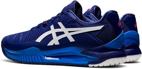 ASICS Men's GEL-RESOLUTION 8 2E Tennis Shoes, 12.5, DIVE BLUE/WHITE in Saudi Arabia