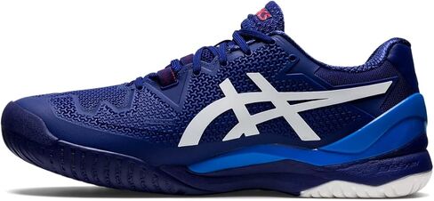 ASICS Men's GEL-RESOLUTION 8 2E Tennis Shoes, 12.5, DIVE BLUE/WHITE in Saudi Arabia
