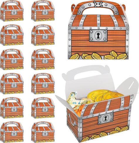 Adorox 24 عبوة من صناديق مكافآت الصدر الخاصة بالقراصنة هدايا لحفلات أعياد الميلاد in Kuwait