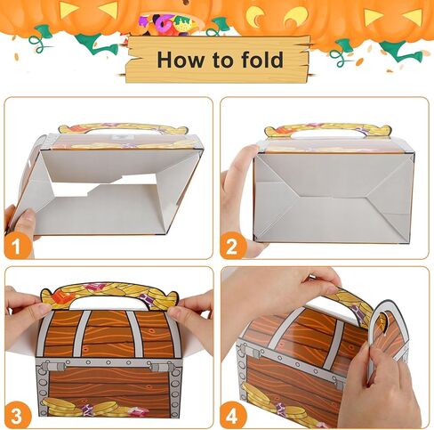 Adorox 24 عبوة من صناديق مكافآت الصدر الخاصة بالقراصنة هدايا لحفلات أعياد الميلاد in Kuwait