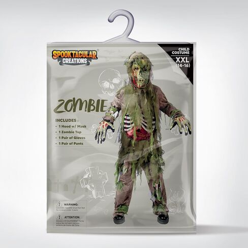 زي Spooktacular Creations Swamp Deluxe Skeleton Living Dead Zombie التنكري للأطفال في الهالوين للعب الأدوار in Saudi Arabia
