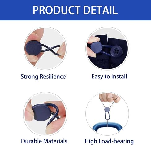 MUNAN 12 قطعة موسعات أزرار للجينز، موسع أزرار السراويل، بدون خياطة وصلة حزام الخصر الفورية للسراويل للنساء والرجال، 3 ألوان موسع حزام الخصر، موسعات الخصر (1-1.4 بوصة) in Kuwait