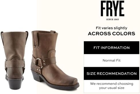Frye Harness 8R Boots for Women Crafted from Washed and Oiled Italian Leather with Goodyear Welt Construction, Rubber Outsole, and Stacked Leather Heel – 8" Shaft Height in Saudi Arabia