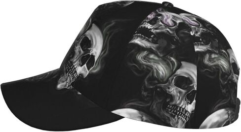 Cool Skull Snapback Cap Skull Baseball Hats Cool Sun Hat Adjustable Men Cap Cool Hats for Women Men in Saudi Arabia