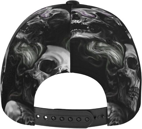 Cool Skull Snapback Cap Skull Baseball Hats Cool Sun Hat Adjustable Men Cap Cool Hats for Women Men in Saudi Arabia