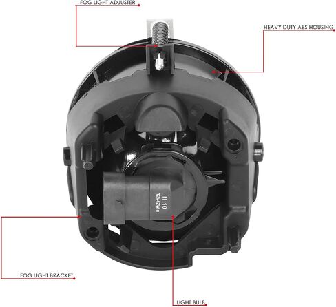 DNA MOTORING FL-ZTL-311-AM Fog Light Driver & Passenger Side [Compatible with 05-08 Pacifica / 05-09 Sebring / 05-09 Town & Country] in Saudi Arabia