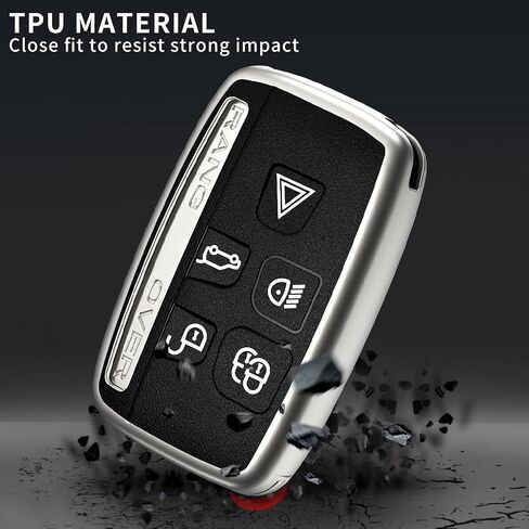 for Land Rover Key Fob Cover, Key Fob Full Protection Case is Premium Soft TPU in Saudi Arabia