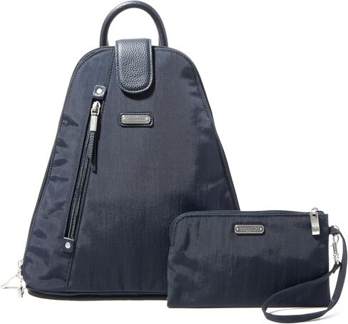 Baggallini Metro Backpack with RFID Wristlet, Midnight Blossom in Saudi Arabia