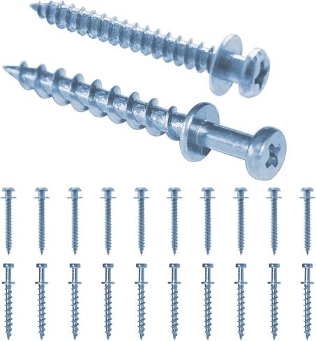 Bear Claw Screw, 40 Pack Double Headed Bear Claw Screw, Picture Hangers Multi Purpose Screw Hook for D-Rings, Wire, Sawtooths & Keyholes (40, Silver) in Saudi Arabia