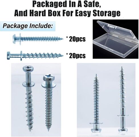 Bear Claw Screw, 40 Pack Double Headed Bear Claw Screw, Picture Hangers Multi Purpose Screw Hook for D-Rings, Wire, Sawtooths & Keyholes (40, Silver) in Saudi Arabia