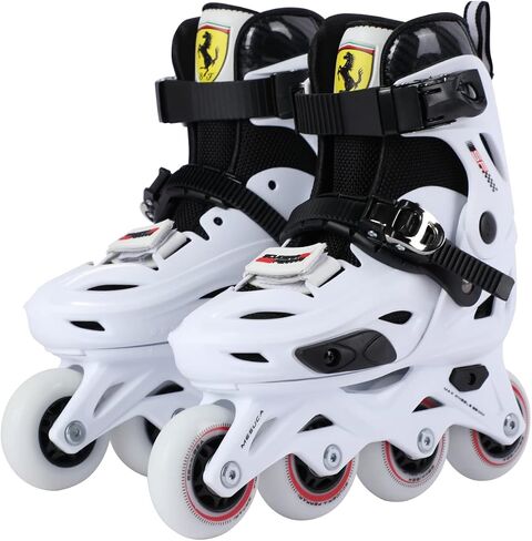 Ferrari Adjustable Inline Skates, Fun Roller Blades for Kids, Beginner Roller Skates for Girls, Men and Ladies in Saudi Arabia